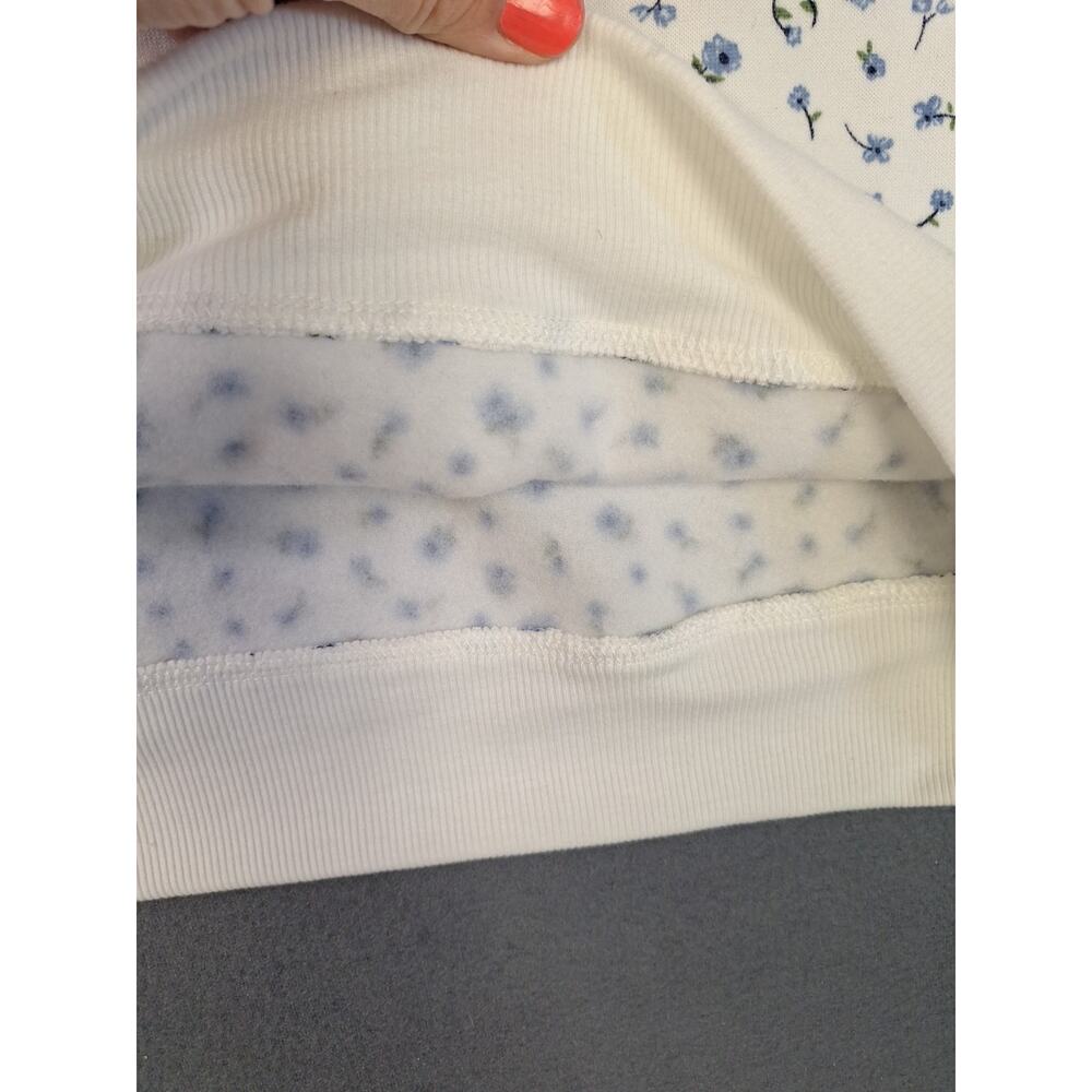 If it were Me Crew Neck Sweatshirt Size Large All over Small Floral Print - Picture 5 of 12